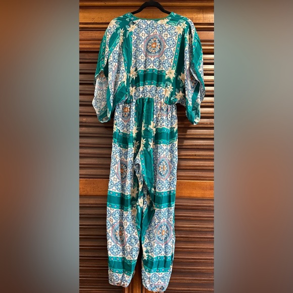 DIANA JUMPSUIT - AQUA GRECIA TILE size M NEW NO TAG. MSRP $415 sale !! - Picture 9 of 12